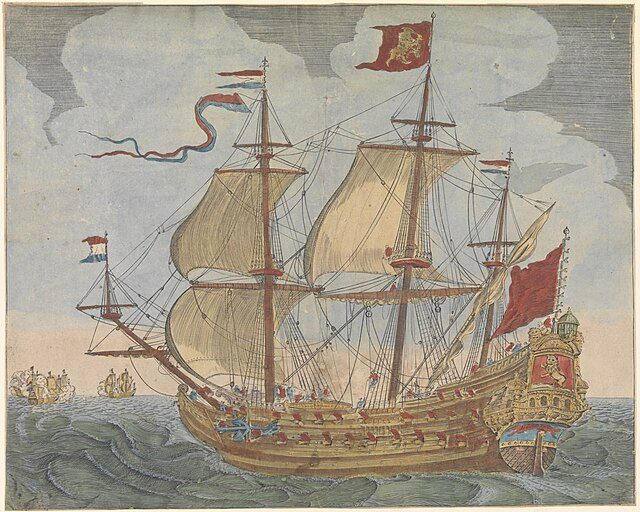 Flagship - The Gouden Leeuw (Author Unknown, Wikimedia Commons)